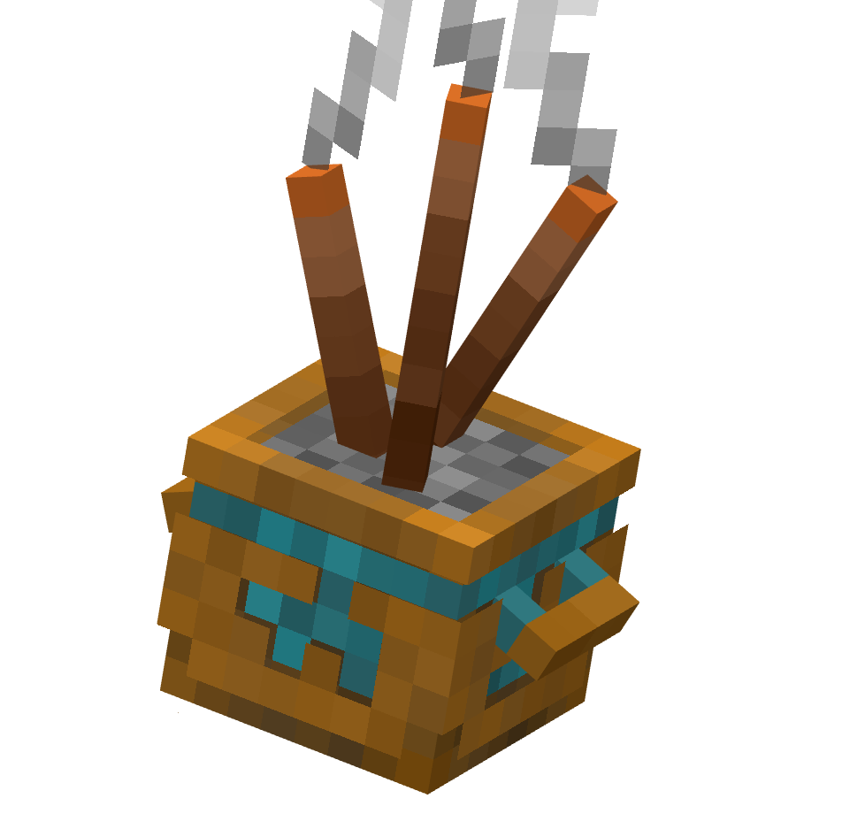 благовония, incense — предмет ресурспака minecraft специально для сервера foxward