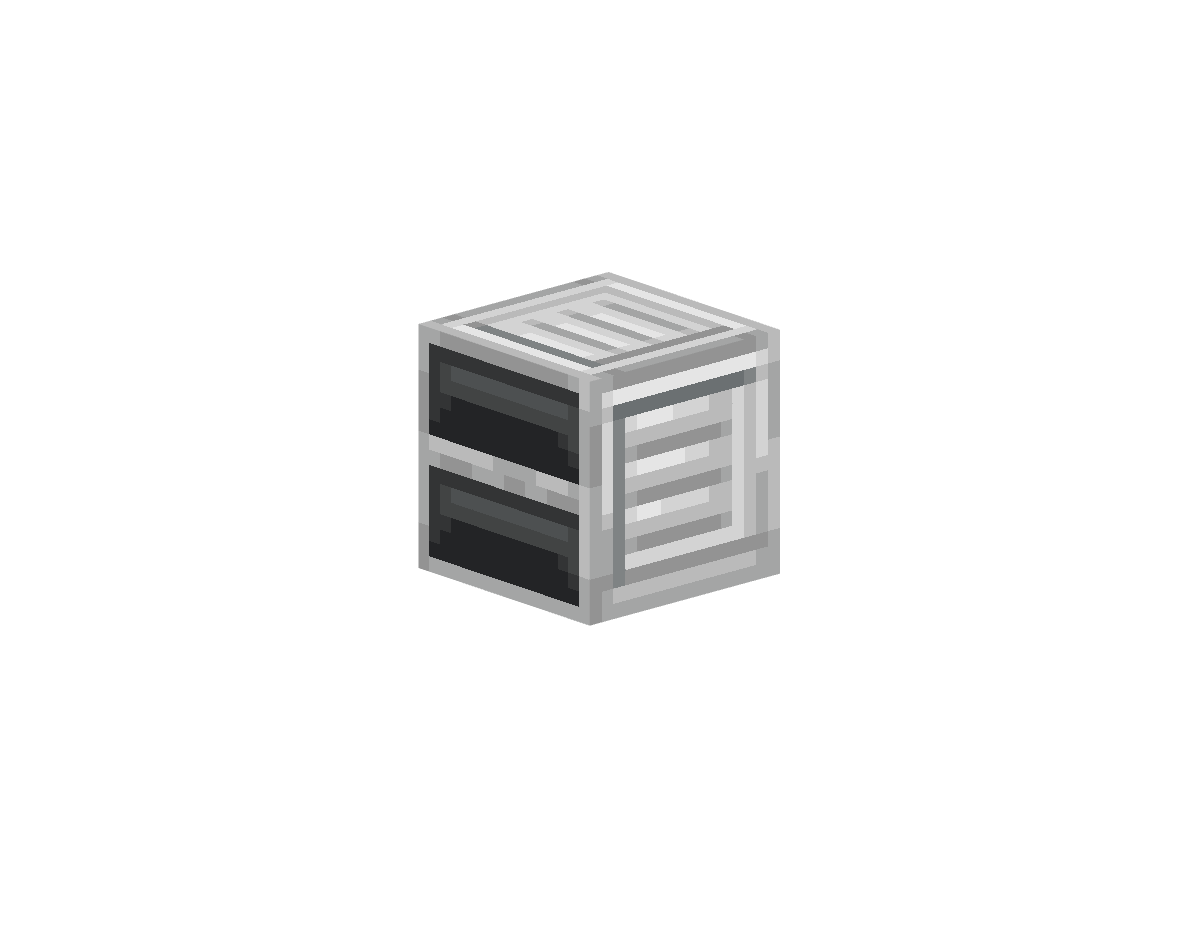 железный шкаф с 2 полками — предмет ресурспака minecraft специально для сервера foxward