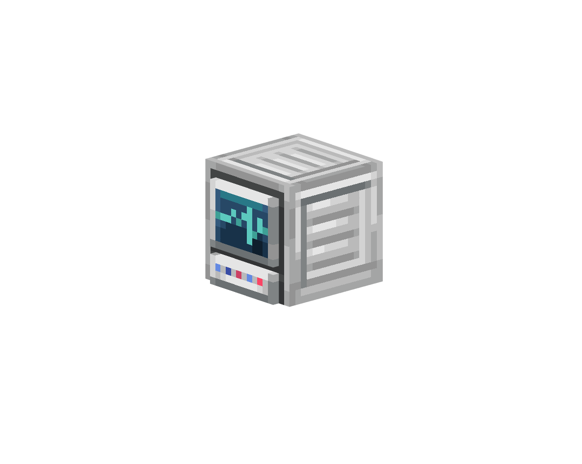 железный шкаф с кардиографом — предмет ресурспака minecraft специально для сервера foxward