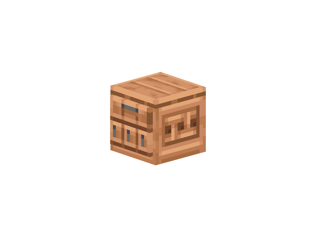 верхний шкаф из тропического дерева с 4 ящиками — предмет ресурспака minecraft специально для сервера foxward