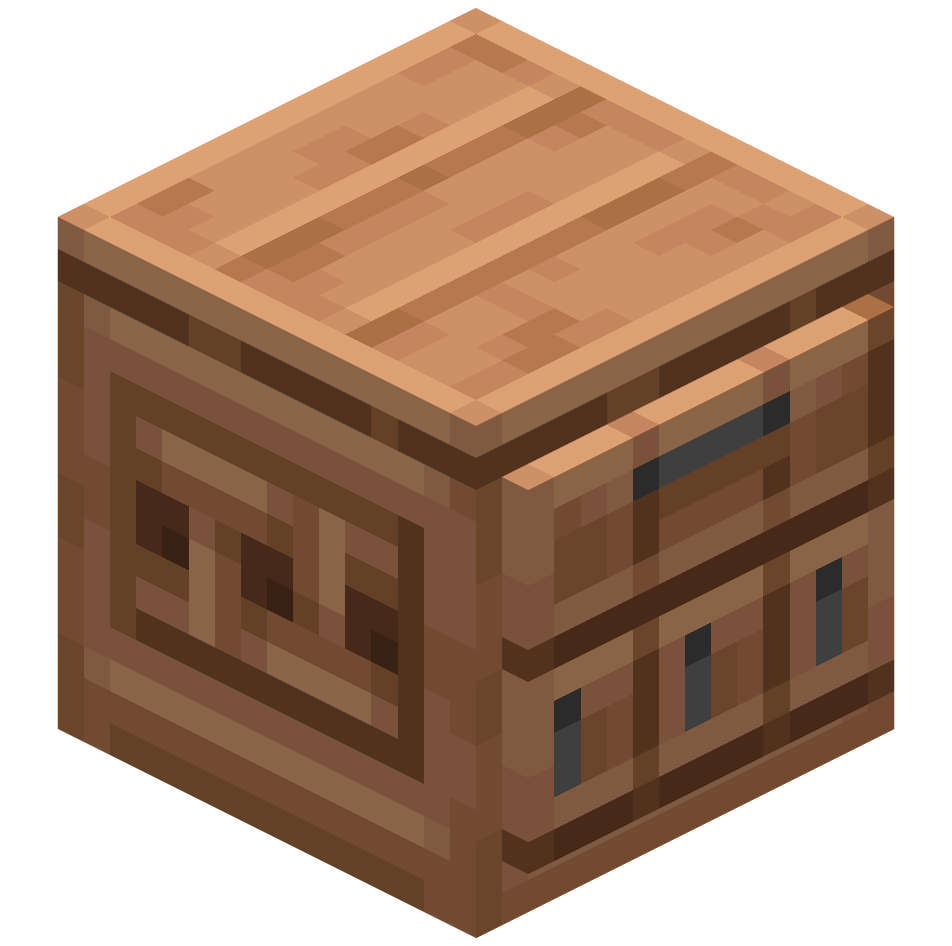 верхний шкаф из тропического дерева с 4 ящиками, jungle 4 drawers cabinet top — предмет ресурспака minecraft специально для сервера foxward