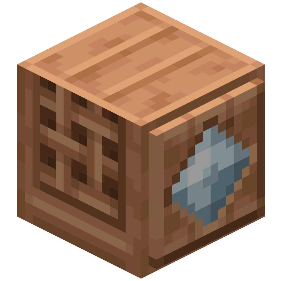 шкаф из тропического дерева с зеркалом, jungle mirror cabinet — предмет ресурспака minecraft специально для сервера foxward