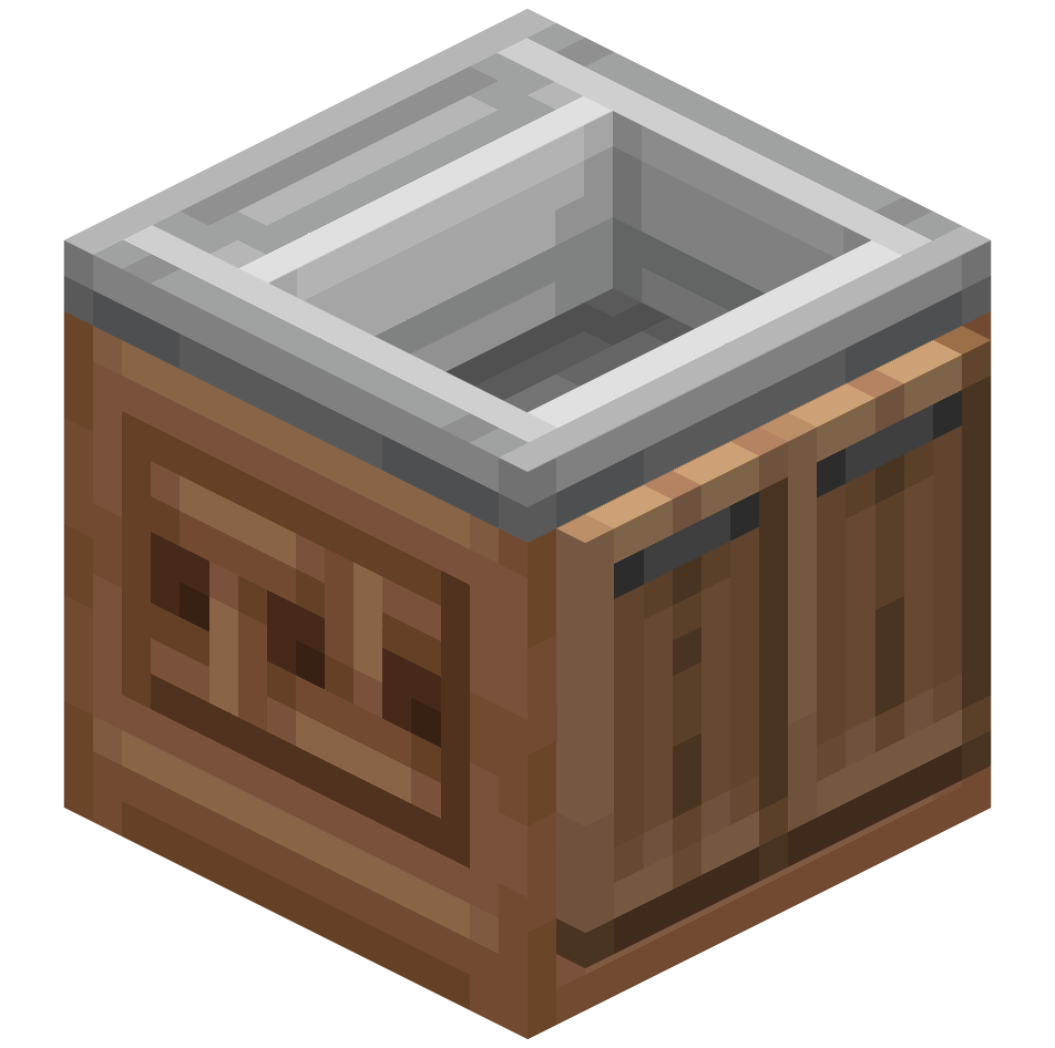 раковина из тропического дерева, jungle sink — предмет ресурспака minecraft специально для сервера foxward