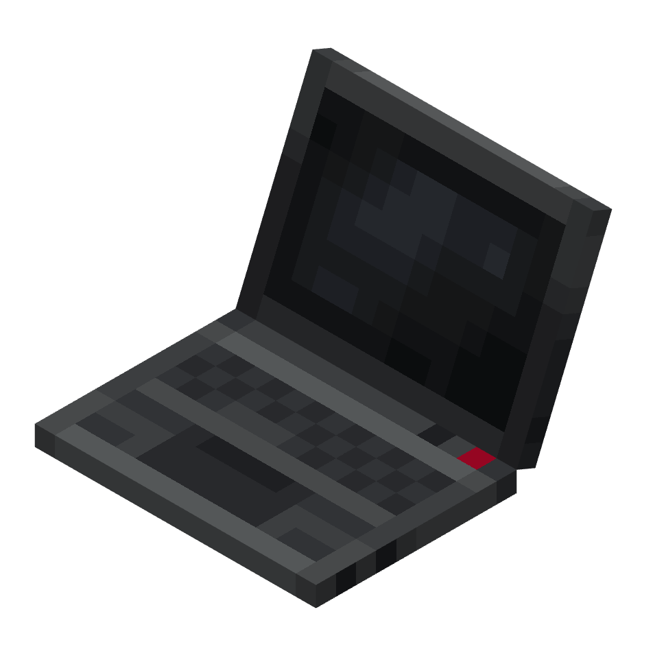 ноутбук, laptop — предмет ресурспака minecraft специально для сервера foxward