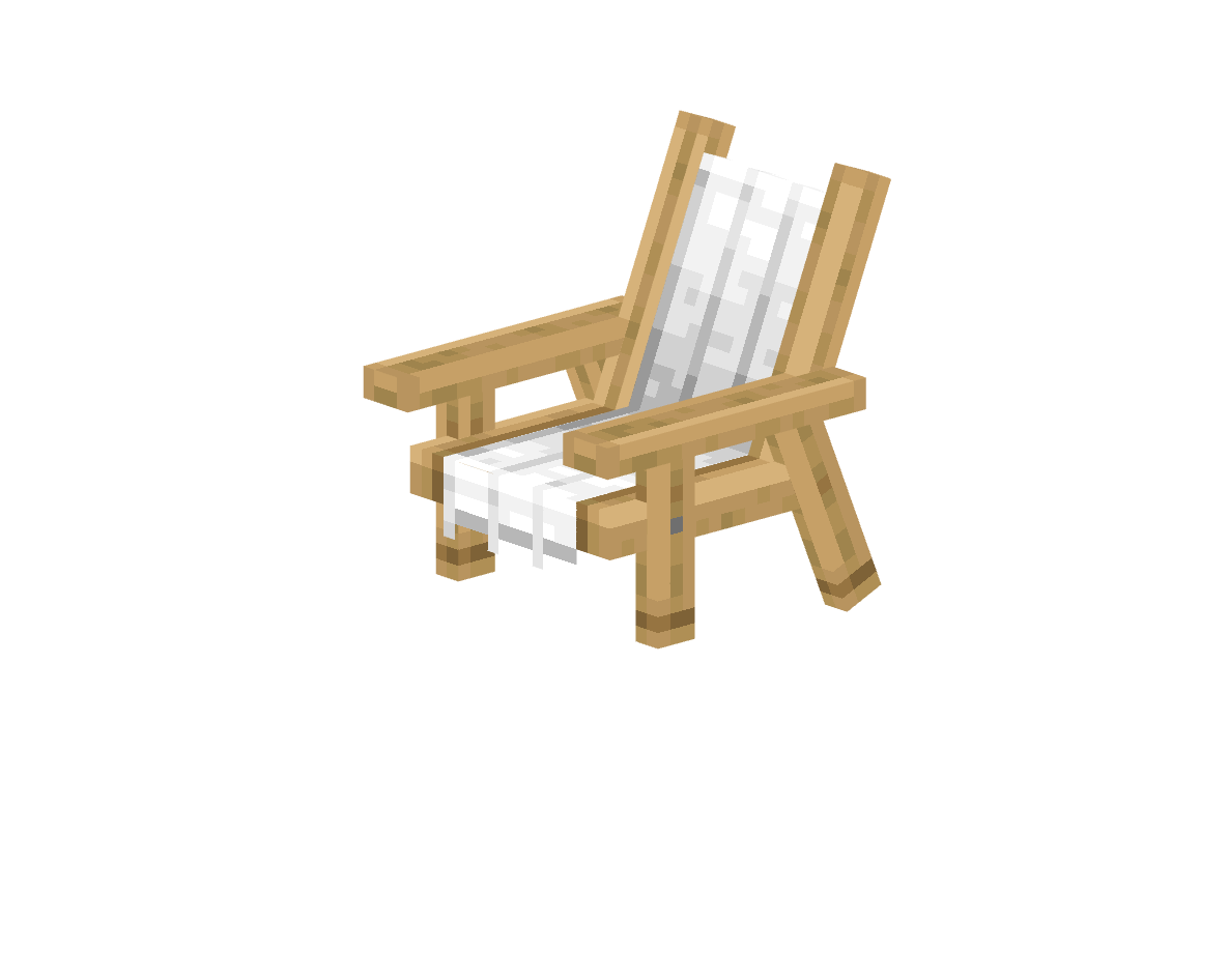 лежак — предмет ресурспака minecraft специально для сервера foxward