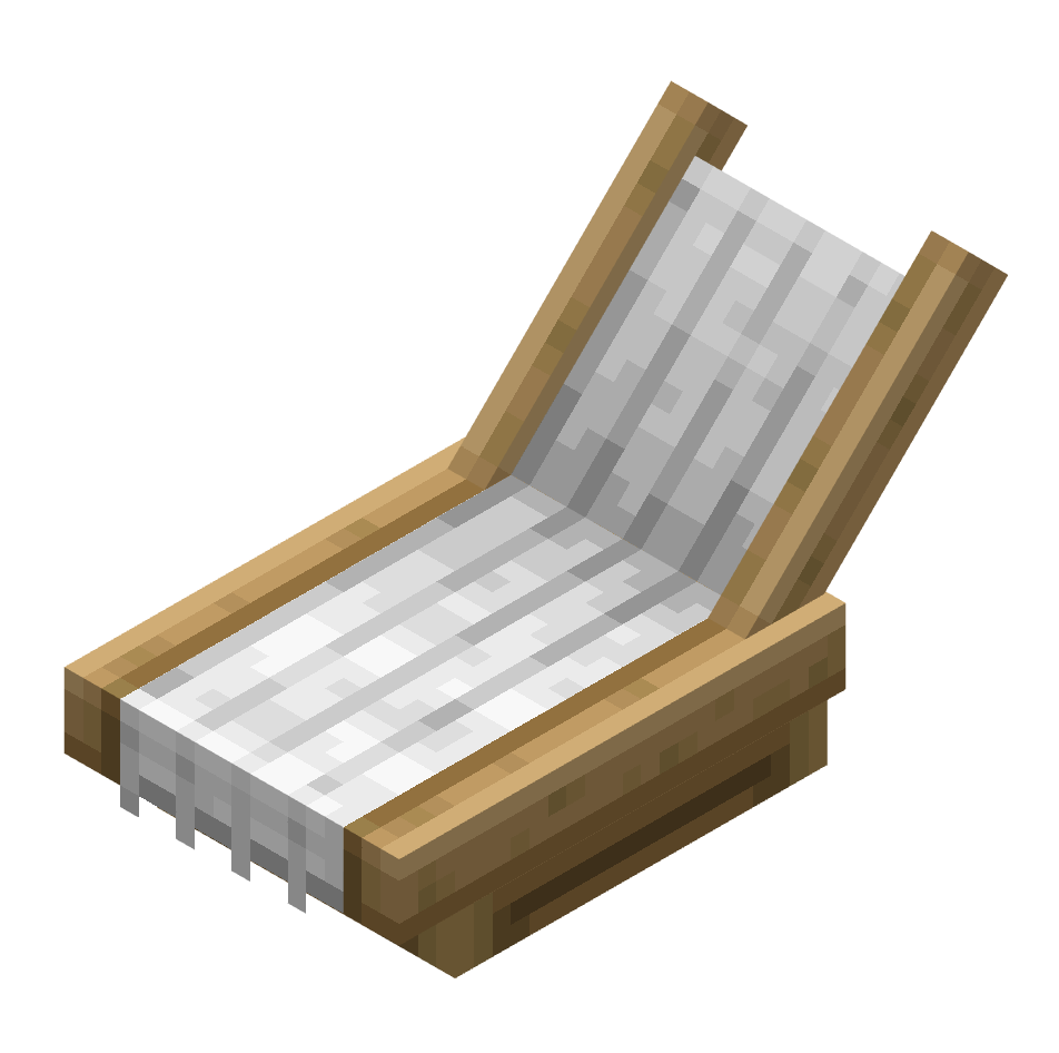 шезлонг, lounger — предмет ресурспака minecraft специально для сервера foxward