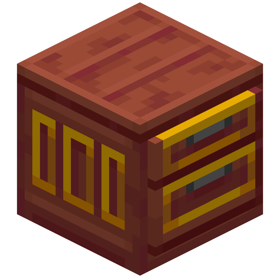 верхний шкаф из мангрового дерева с 2 ящиками, mangrove 2 drawers cabinet top — предмет ресурспака minecraft специально для сервера foxward