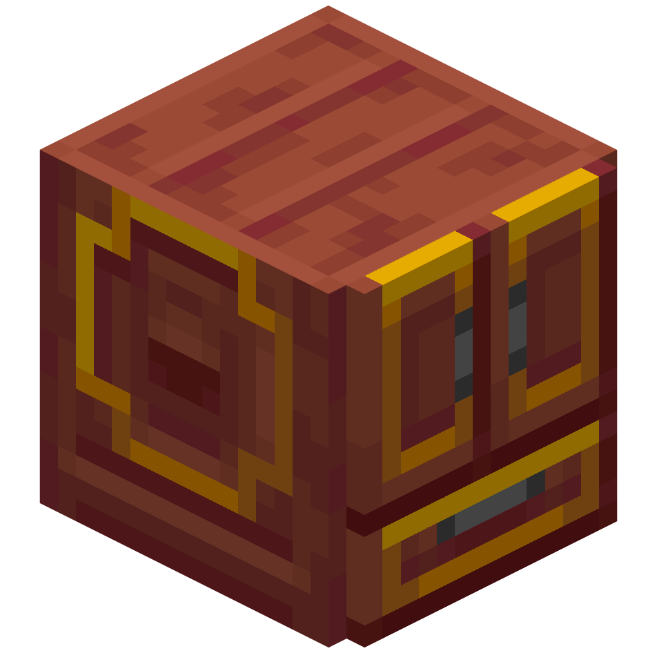 шкаф из мангрового дерева с 3 ящиками, mangrove 3 drawers cabinet — предмет ресурспака minecraft специально для сервера foxward