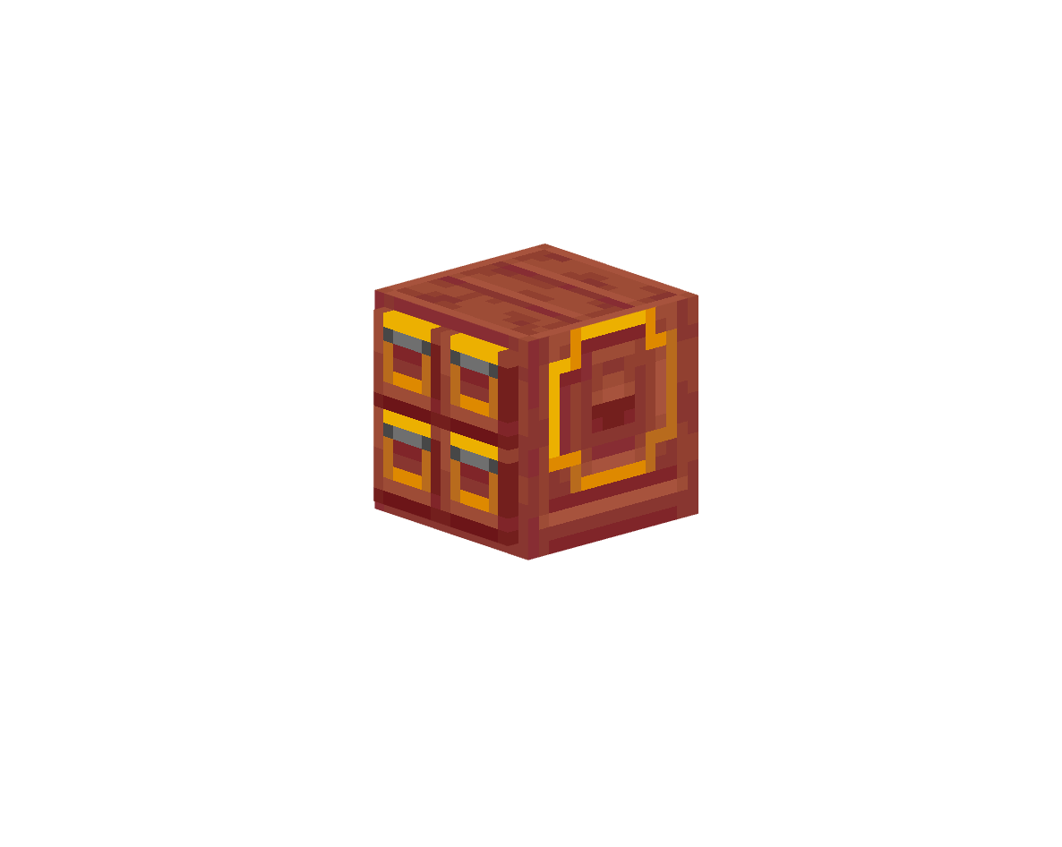 шкаф из мангрового дерева с 4 ящиками — предмет ресурспака minecraft специально для сервера foxward