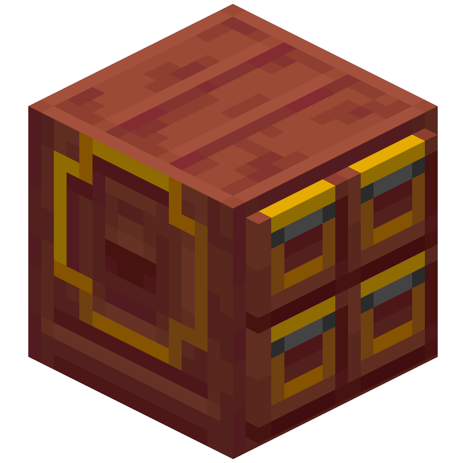шкаф из мангрового дерева с 4 ящиками, mangrove 4 drawers cabinet — предмет ресурспака minecraft специально для сервера foxward