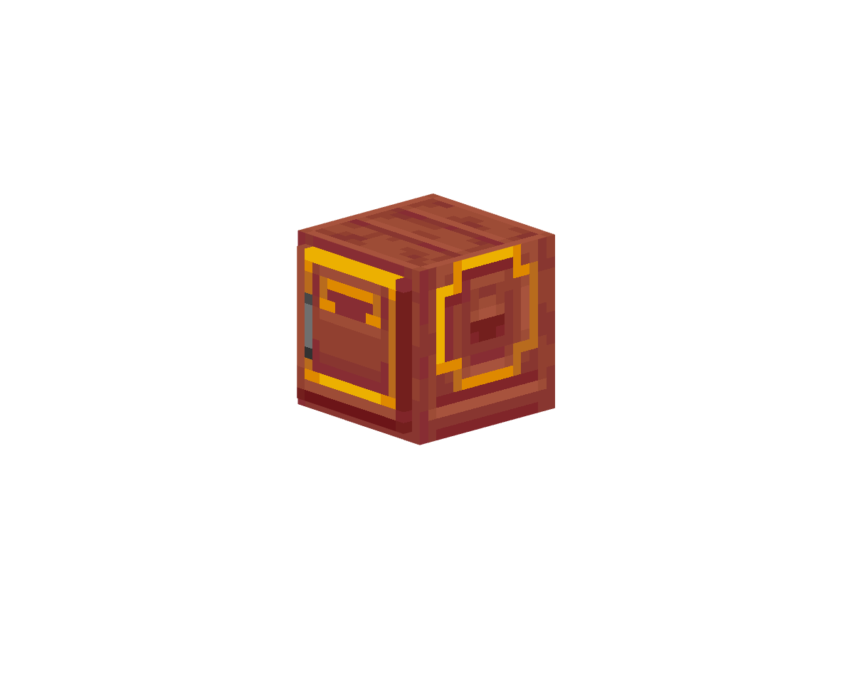 шкаф из мангрового дерева с ящиком — предмет ресурспака minecraft специально для сервера foxward