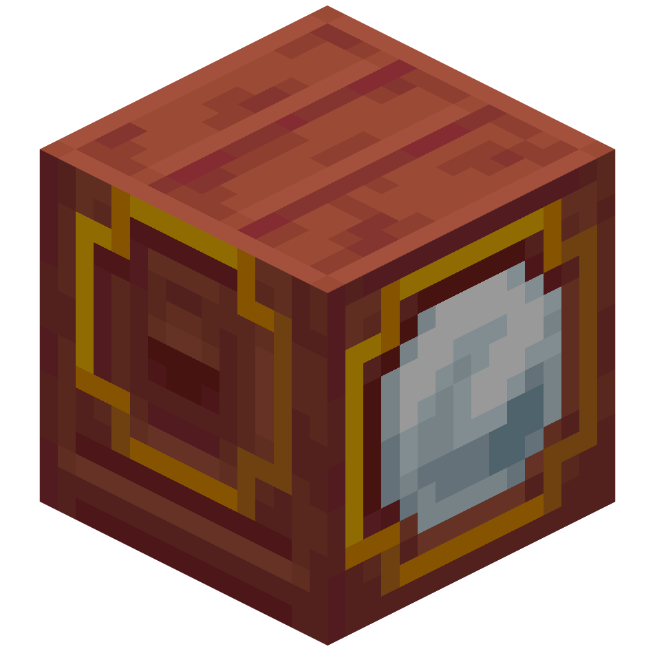 шкаф из мангрового дерева с зеркалом, mangrove mirror cabinet — предмет ресурспака minecraft специально для сервера foxward