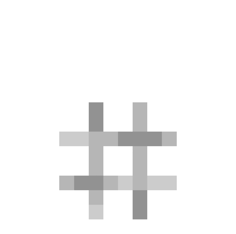 символ решетки на табличке, number sign glyph — предмет ресурспака minecraft специально для сервера foxward