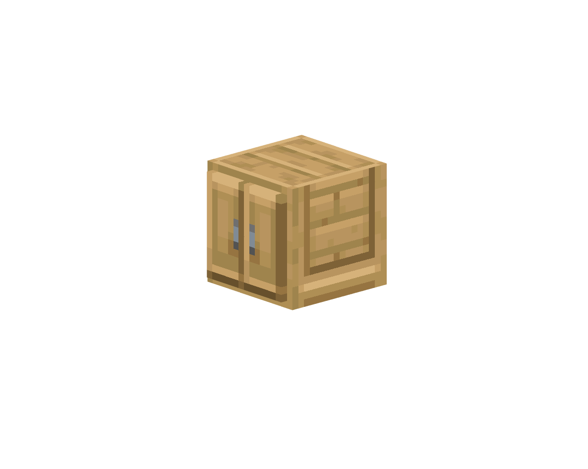 дубовый шкаф с 2 ящиками — предмет ресурспака minecraft специально для сервера foxward