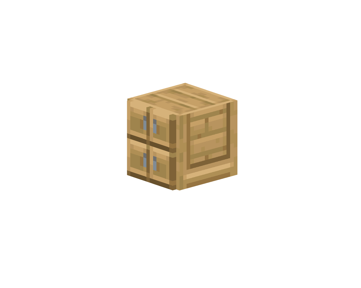дубовый шкаф с 4 ящиками — предмет ресурспака minecraft специально для сервера foxward