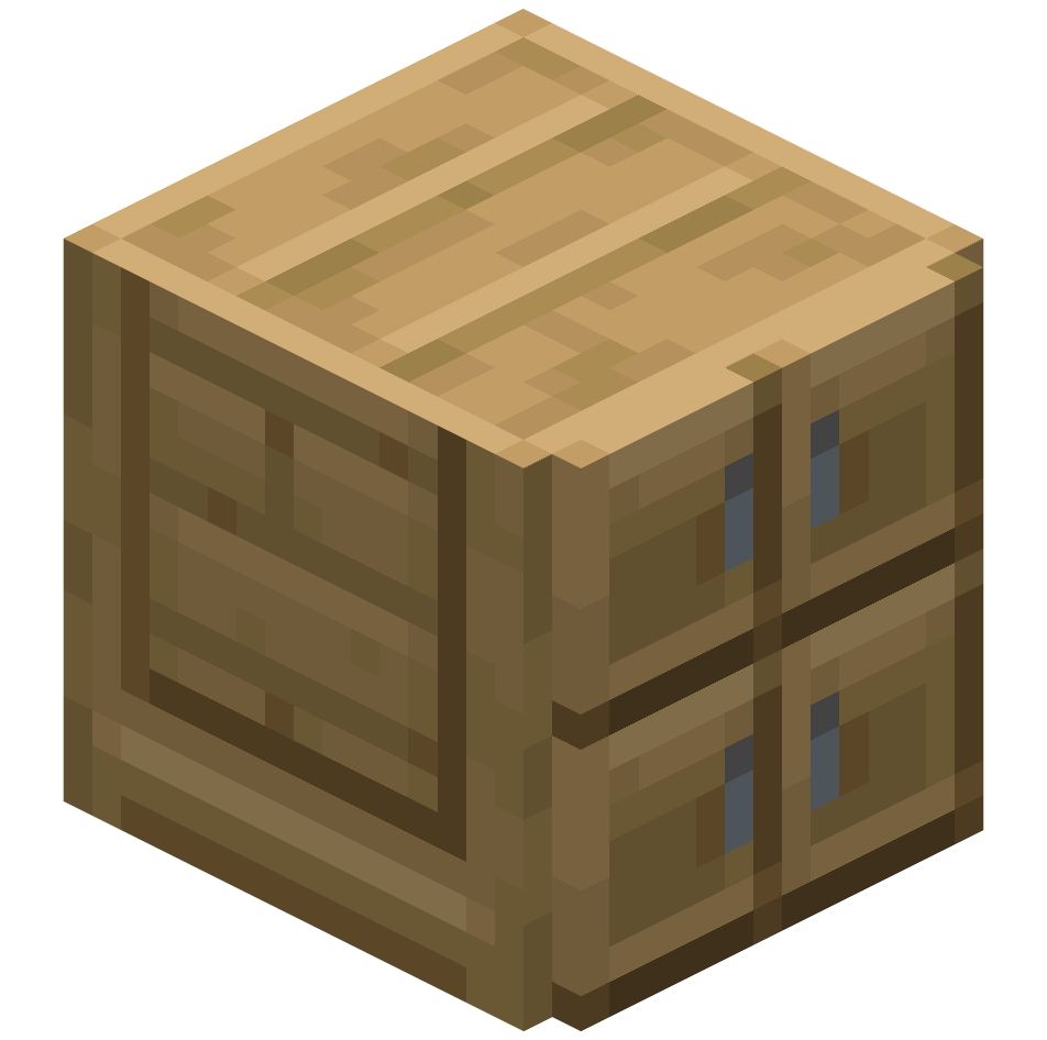 дубовый шкаф с 4 ящиками, oak 4 drawers cabinet — предмет ресурспака minecraft специально для сервера foxward