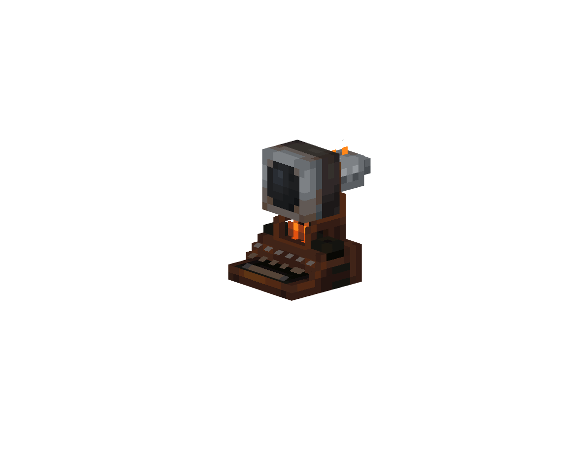 старый самодельный терминал — предмет ресурспака minecraft специально для сервера foxward