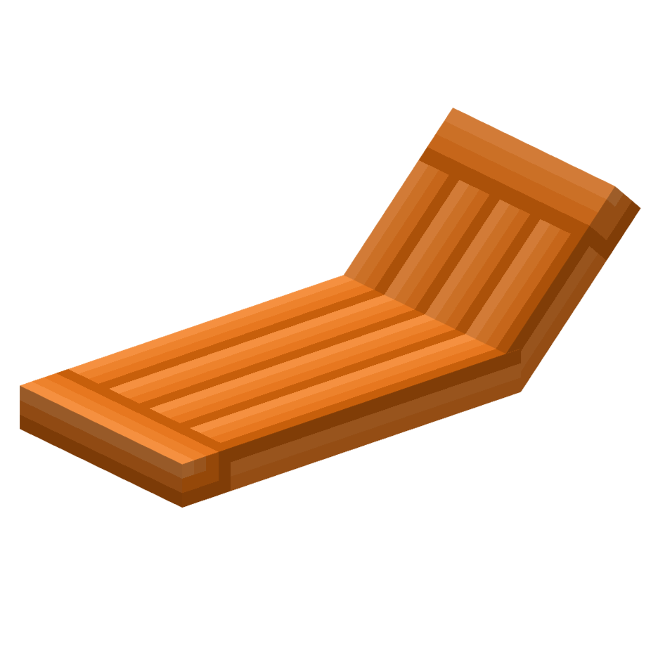 оранжевый плавательный матрас, orange pool mattres — предмет ресурспака minecraft специально для сервера foxward