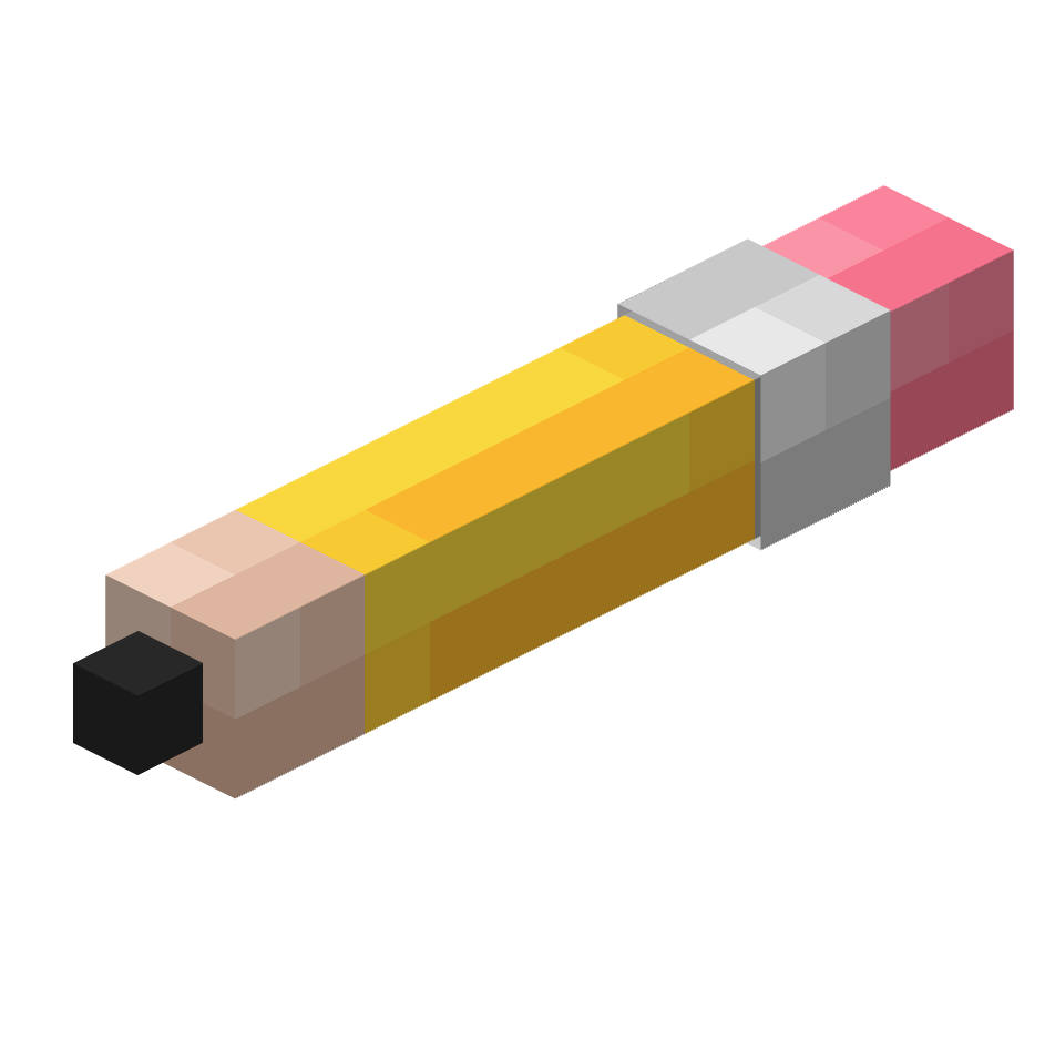 карандаш, pen — предмет ресурспака minecraft специально для сервера foxward