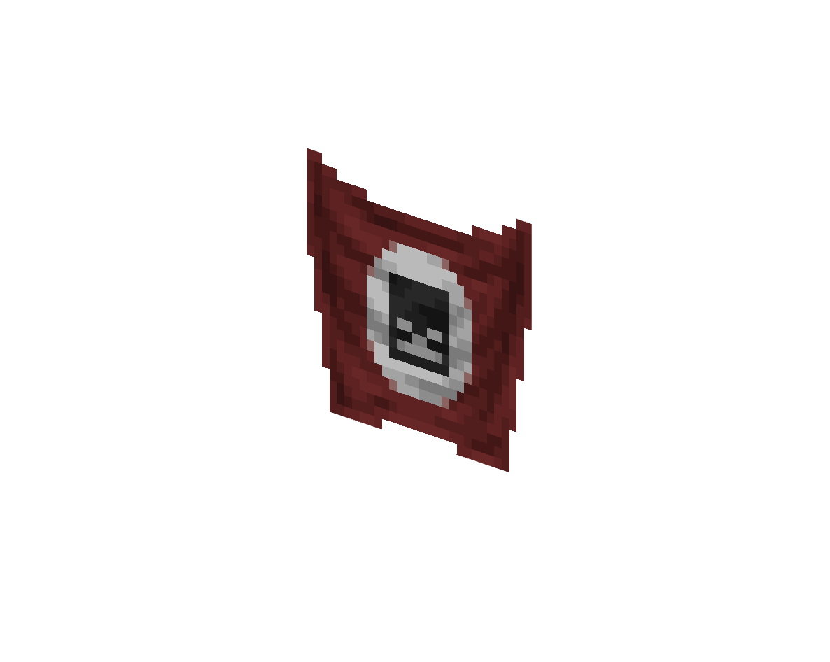 настенный флаг пиратского рейха — предмет ресурспака minecraft специально для сервера foxward