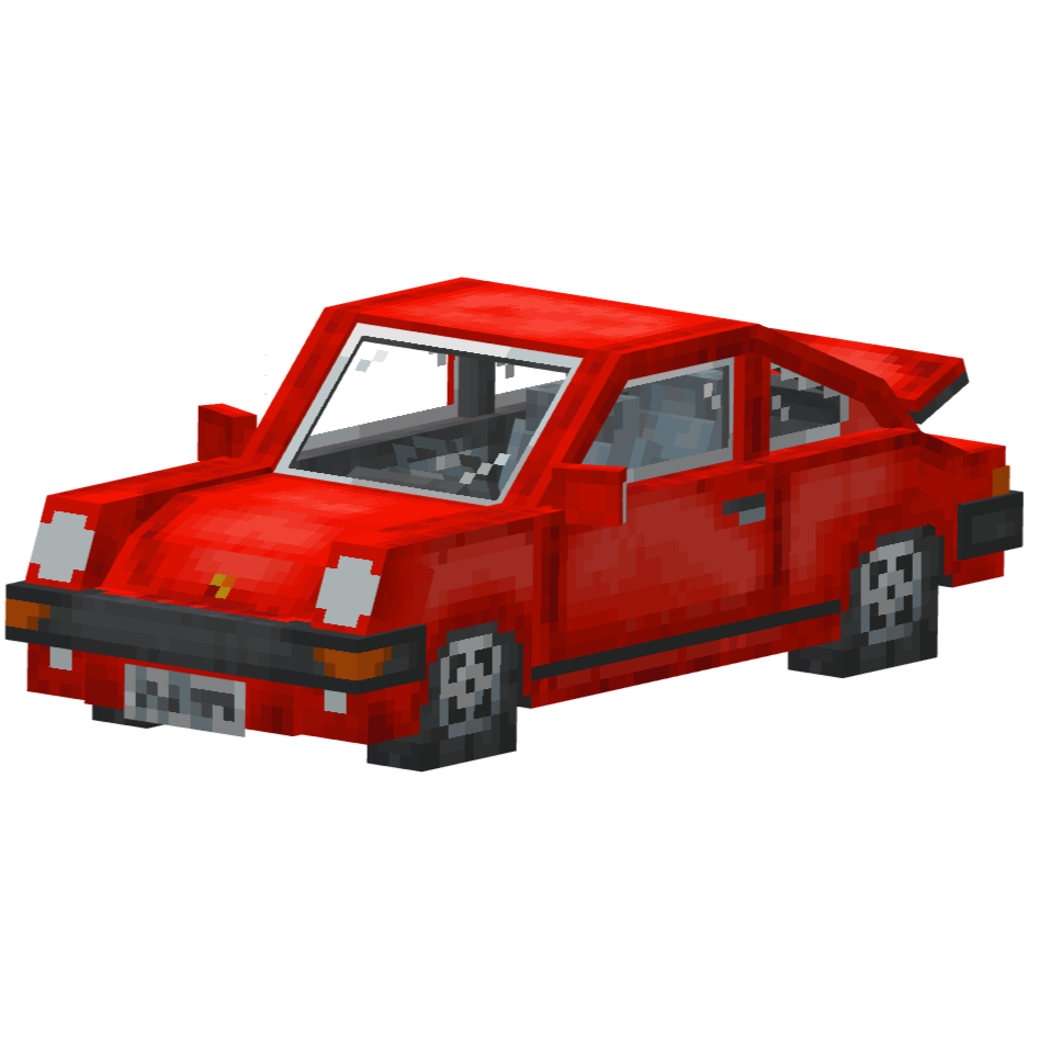 порше 911 красный, porsche 911 carrera red — предмет ресурспака minecraft специально для сервера foxward
