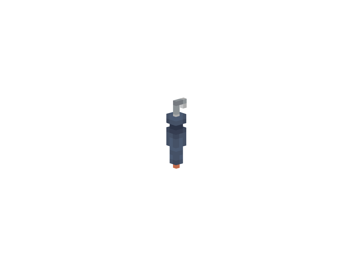 свернутый зонт — предмет ресурспака minecraft специально для сервера foxward