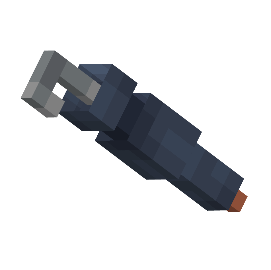 свернутый зонт, rolled up umbrella — предмет ресурспака minecraft специально для сервера foxward