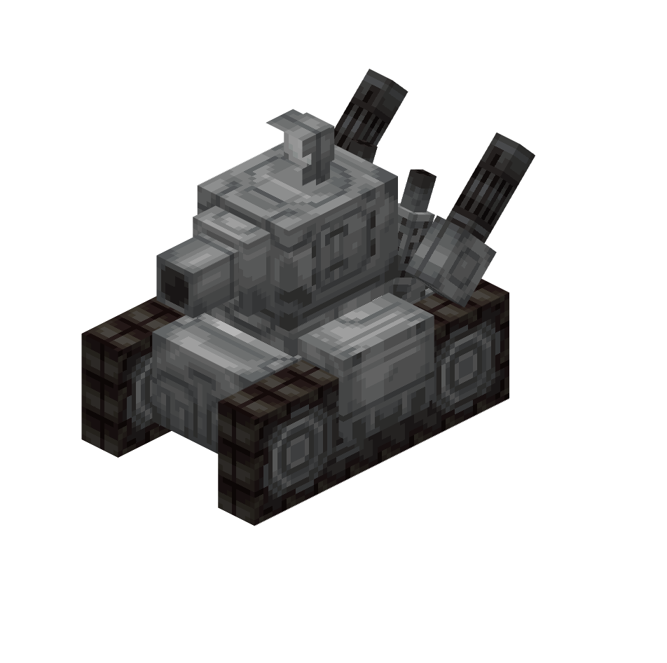 серый танк, sery tank kpspsp — предмет ресурспака minecraft специально для сервера foxward