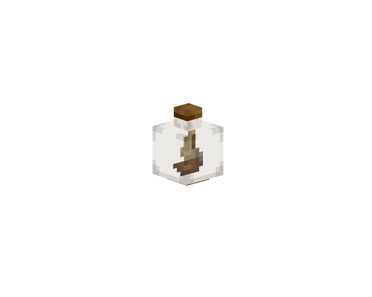 корабль в круглой бутылке — предмет ресурспака minecraft специально для сервера foxward