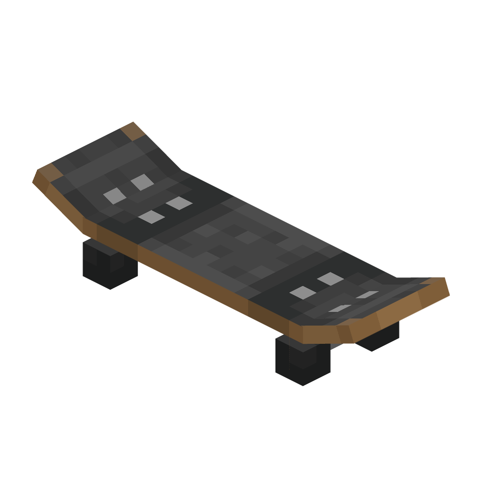 скейтборд, skateboard — предмет ресурспака minecraft специально для сервера foxward