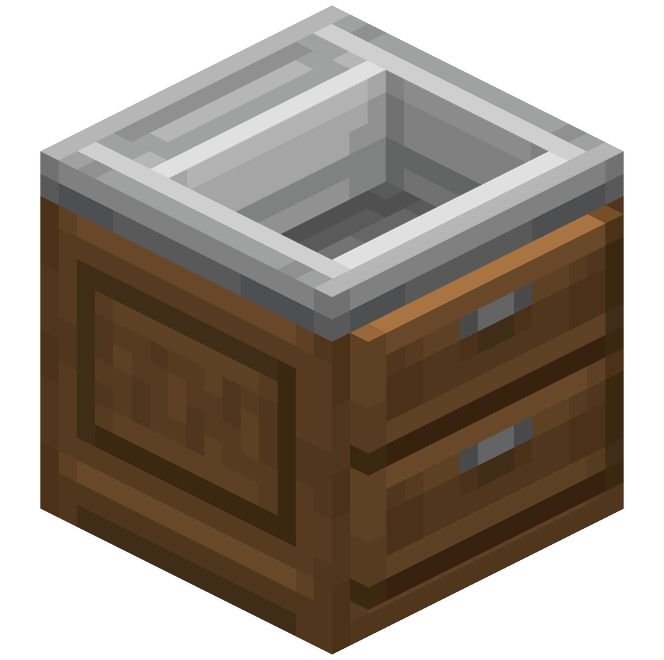 еловая раковина, spruce sink — предмет ресурспака minecraft специально для сервера foxward