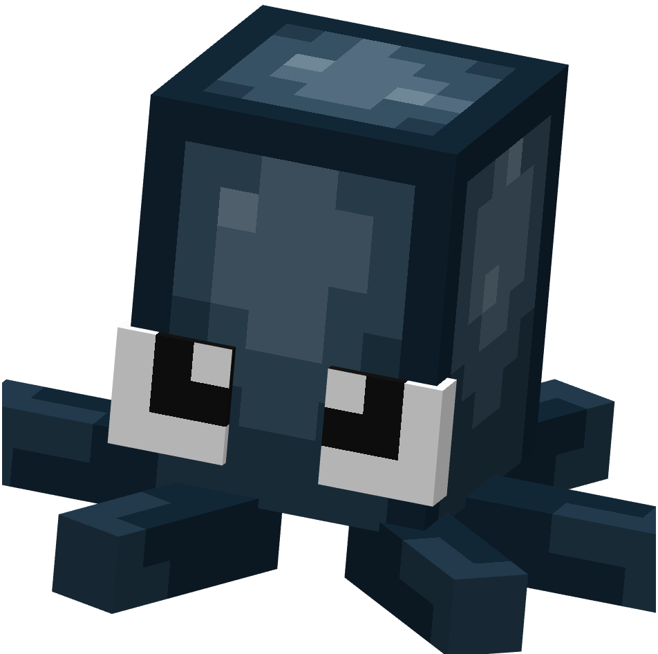спрут игрушка, squid toy — предмет ресурспака minecraft специально для сервера foxward