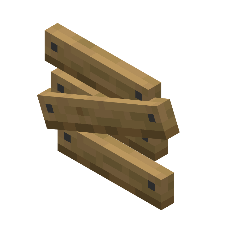 стопка приколоченных досок, stack of nailed planks — предмет ресурспака minecraft специально для сервера foxward