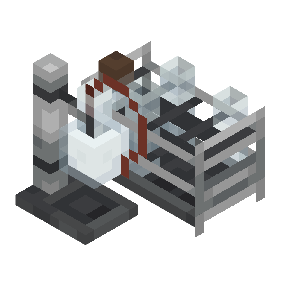 стопка лабораторных пробирок, stack of test tubes — предмет ресурспака minecraft специально для сервера foxward