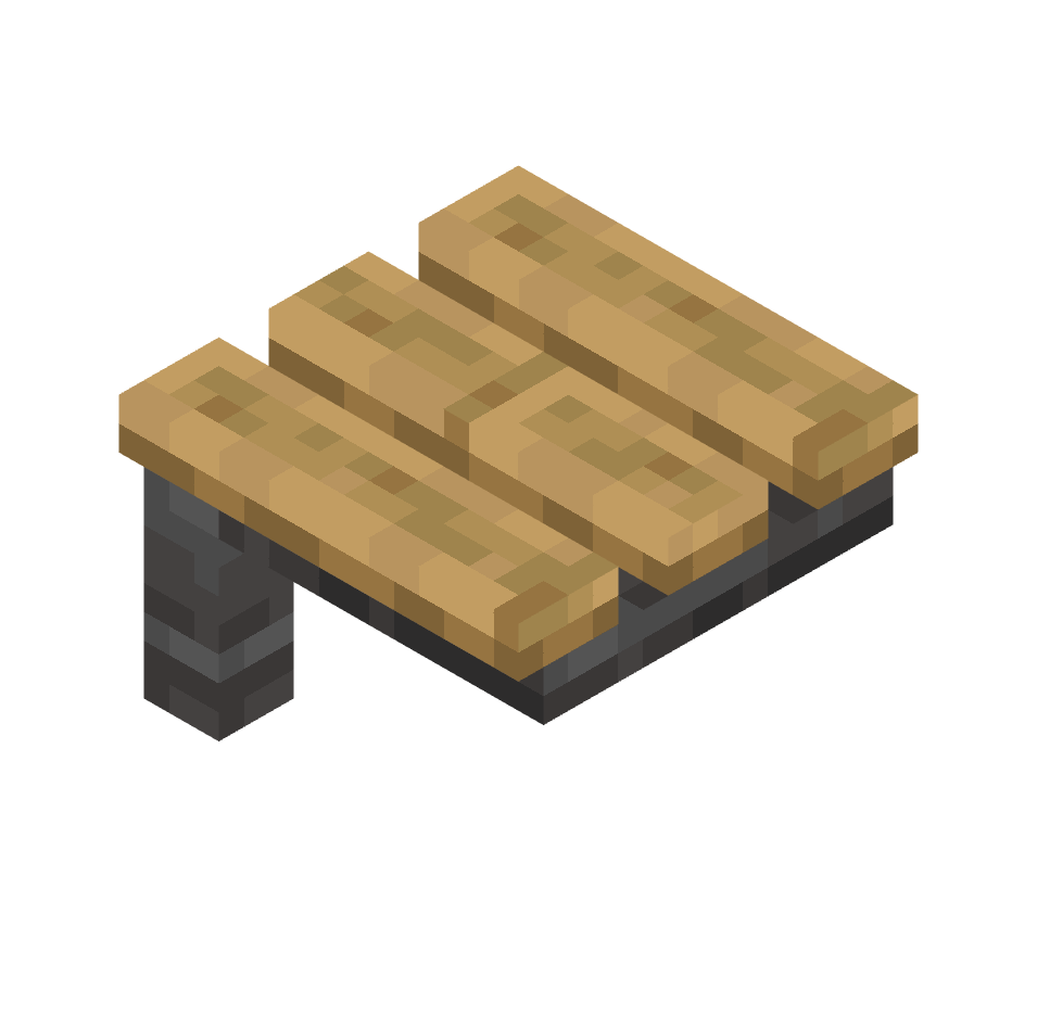 левый край скамейки, bench_left — предмет ресурспака minecraft специально для сервера foxward