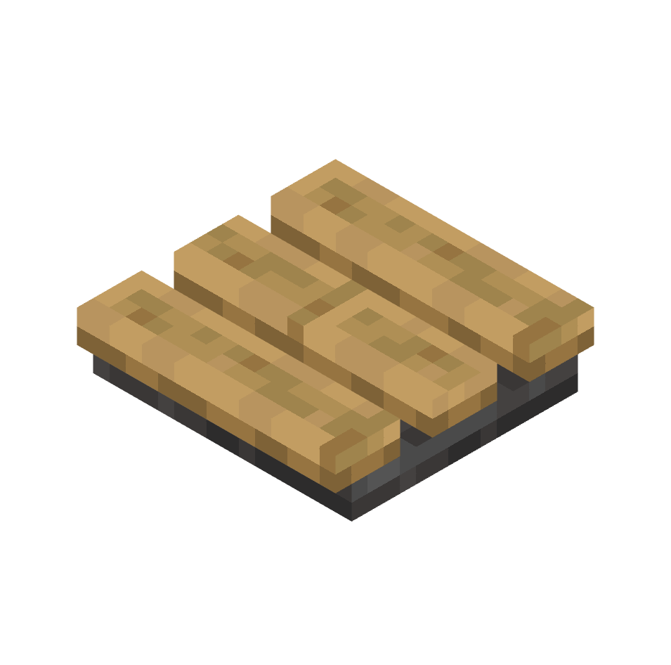 середина скамейки, bench_middle — предмет ресурспака minecraft специально для сервера foxward