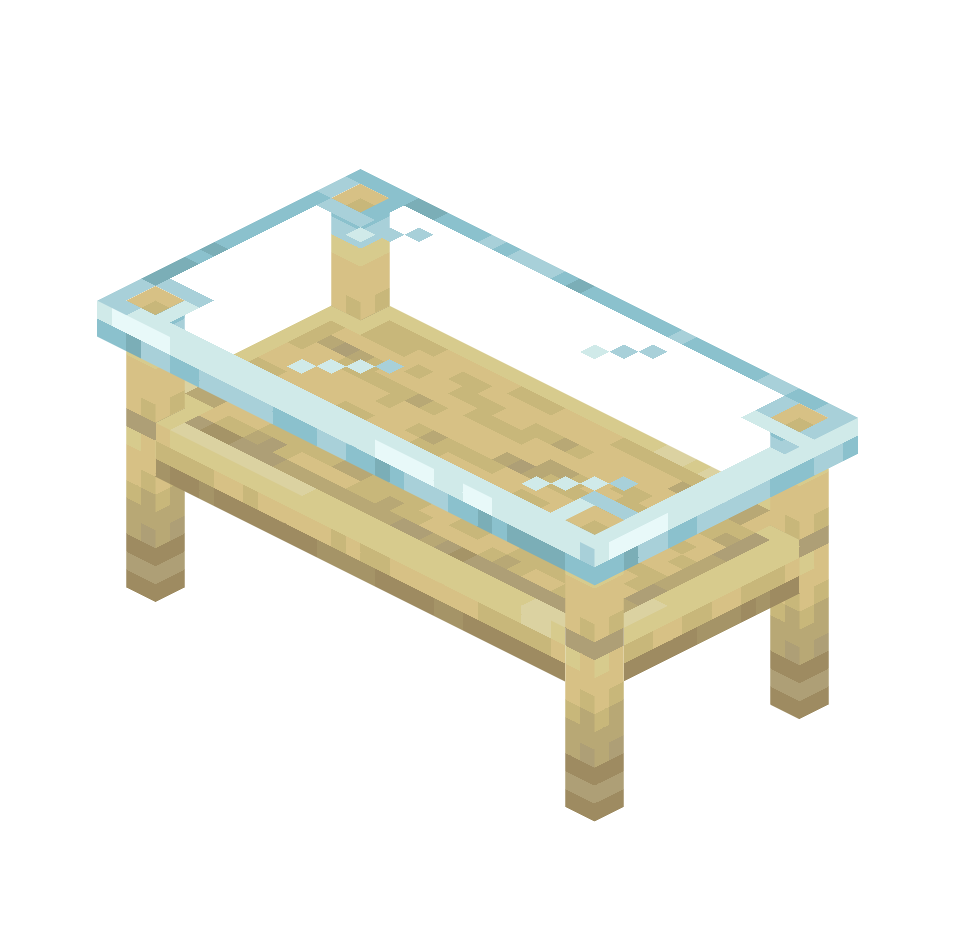 березовый стол, birch_table — предмет ресурспака minecraft специально для сервера foxward
