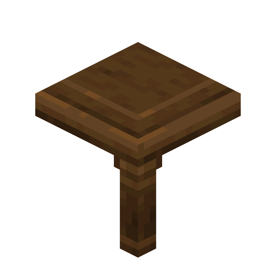 угол стола из темного дуба, dark_oak_table_corner — предмет ресурспака minecraft специально для сервера foxward