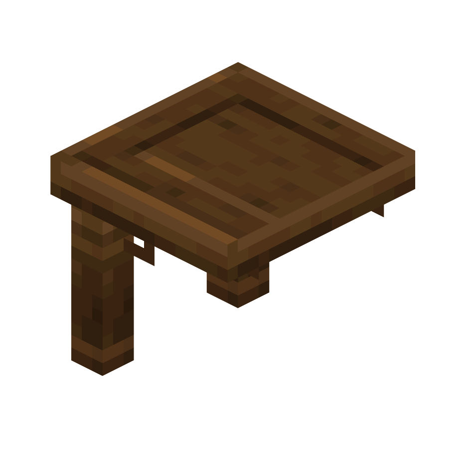 правый край стола из темного дуба, dark_oak_table_right — предмет ресурспака minecraft специально для сервера foxward