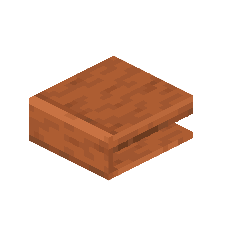перевернутый край стола из акации, inverted_acacia_table_edge — предмет ресурспака minecraft специально для сервера foxward