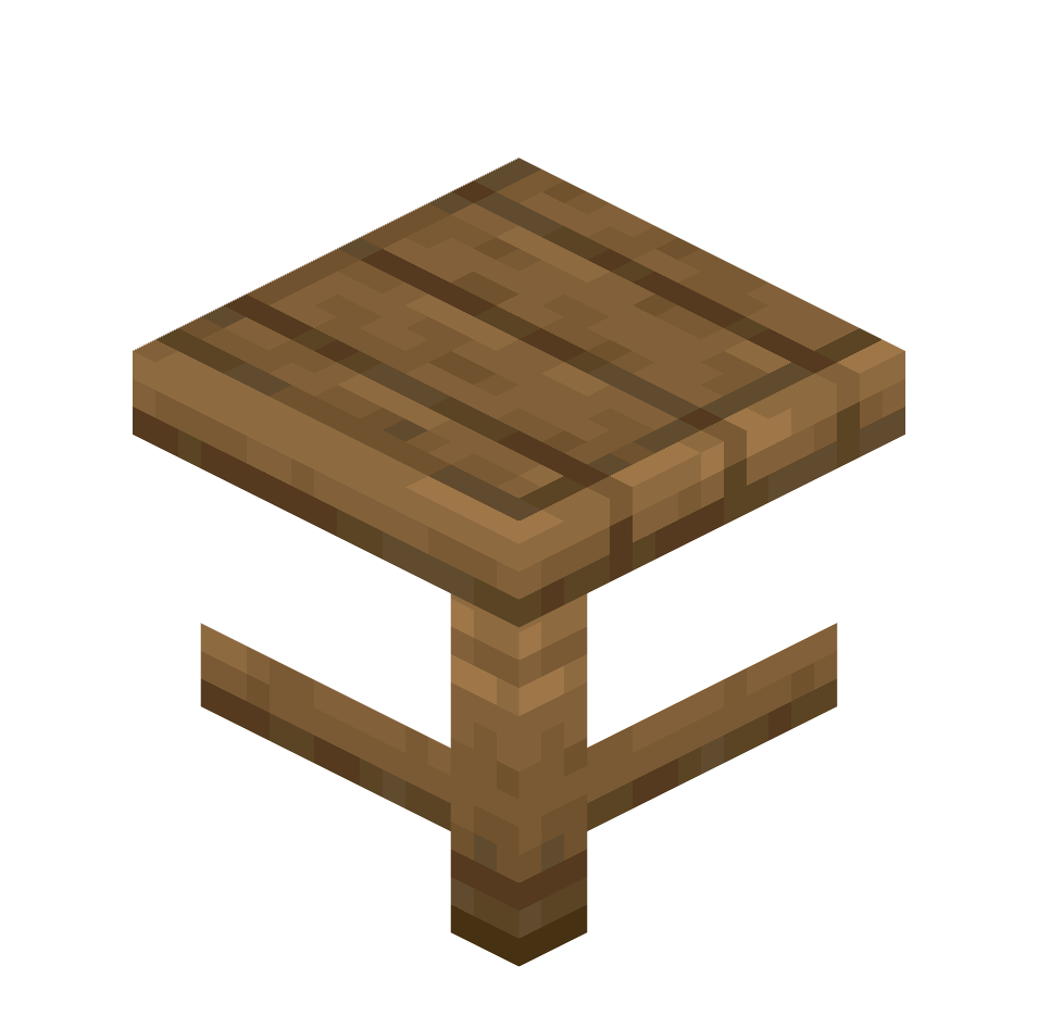 перевернутый угол елового стола, inverted_spruce_table_corner — предмет ресурспака minecraft специально для сервера foxward