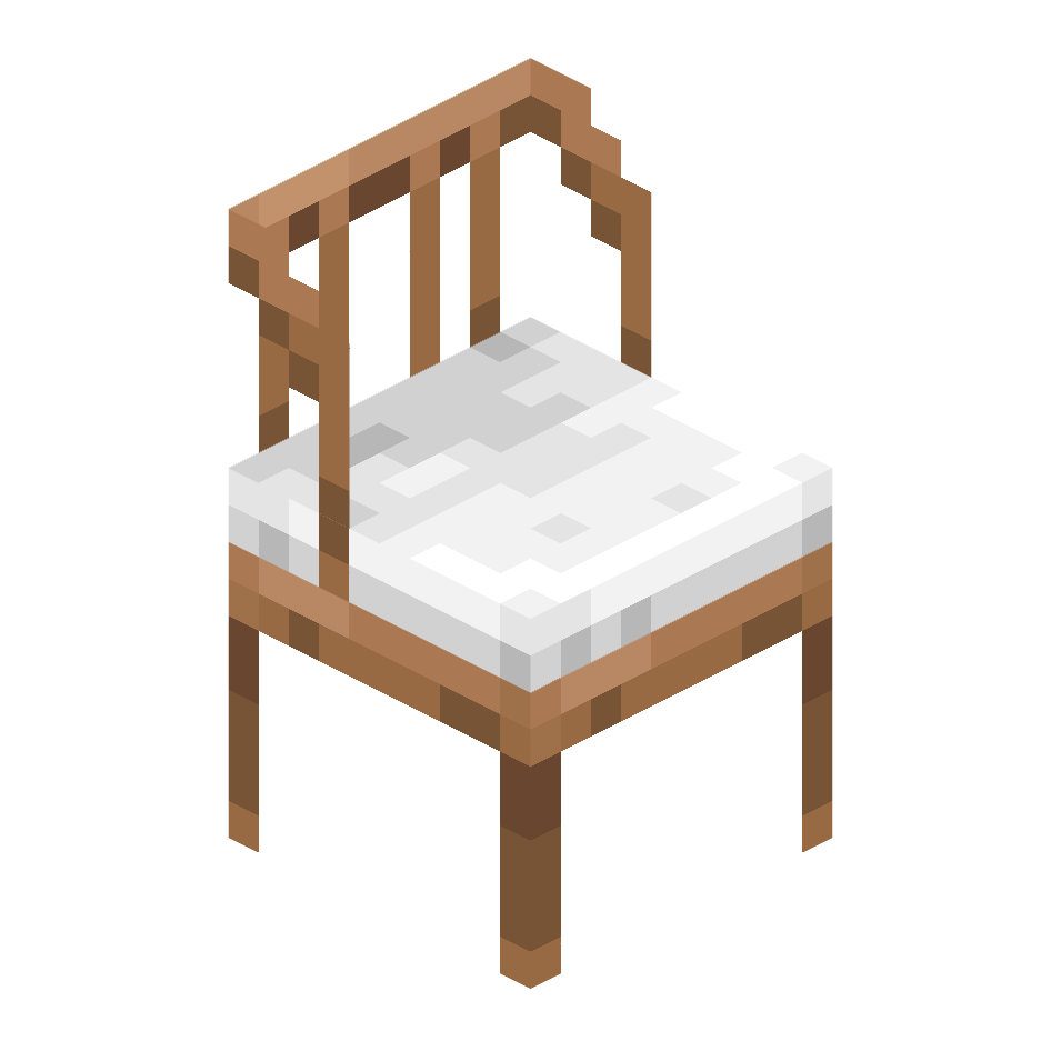 стул из тропического дерева, jungle_chair — предмет ресурспака minecraft специально для сервера foxward