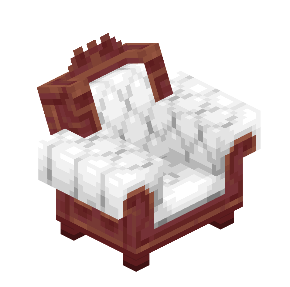 кресло из мангрового дерева, mangrove_armchair — предмет ресурспака minecraft специально для сервера foxward