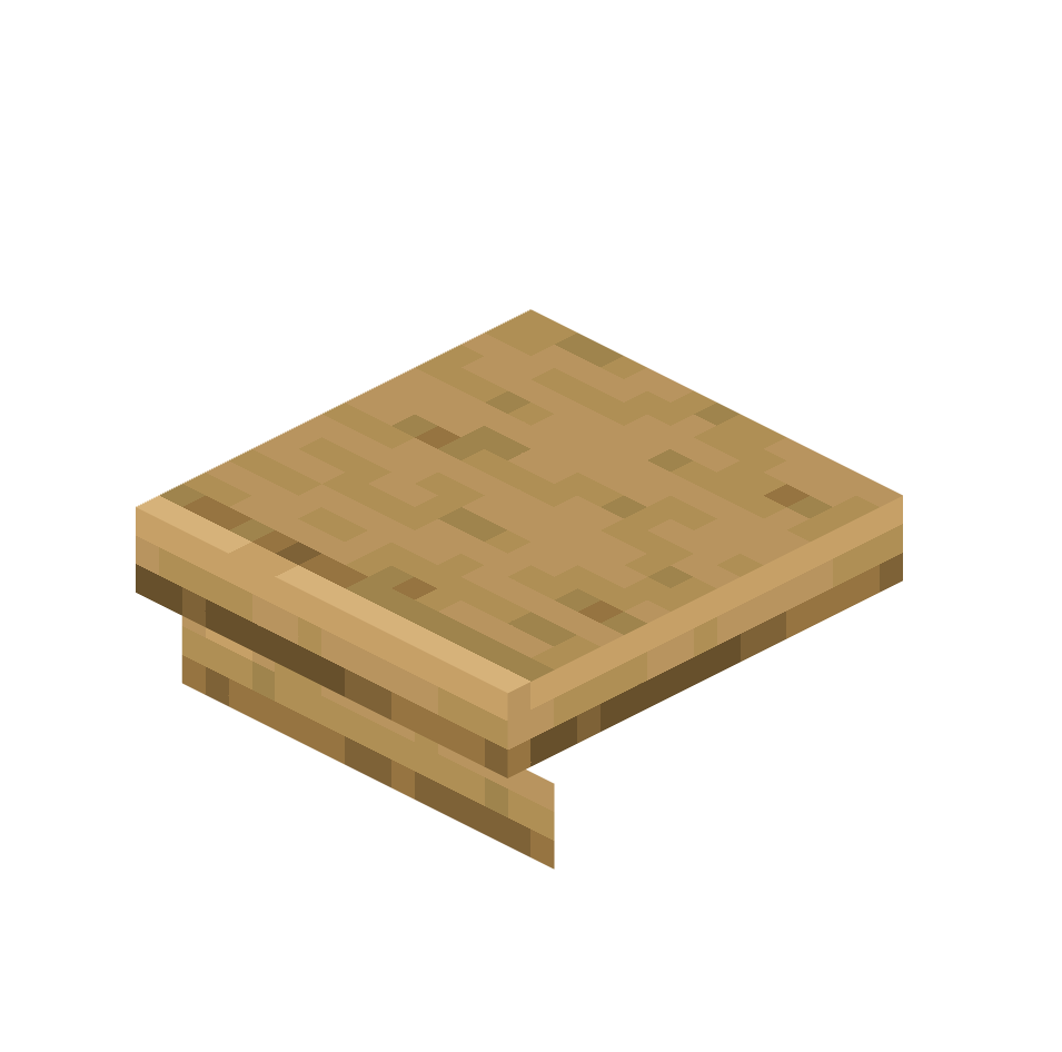 край дубового стола, oak_table_edge — предмет ресурспака minecraft специально для сервера foxward