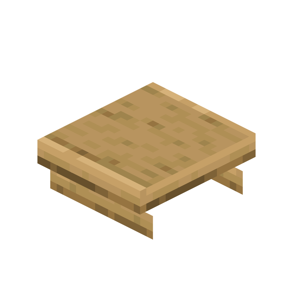 середина дубового стола, oak_table_middle — предмет ресурспака minecraft специально для сервера foxward