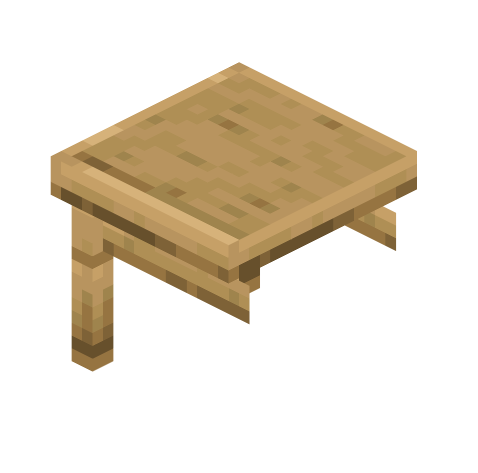 правый край дубового стола, oak_table_right — предмет ресурспака minecraft специально для сервера foxward