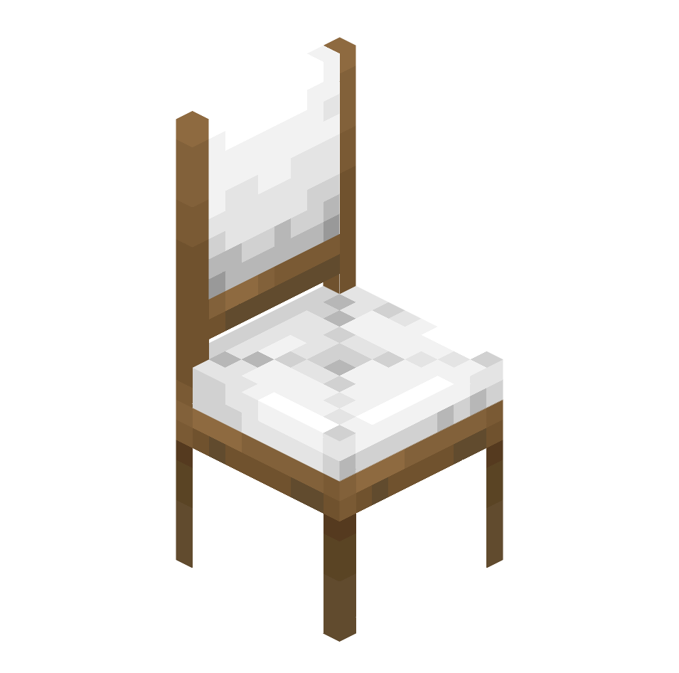 еловый стул, spruce_chair — предмет ресурспака minecraft специально для сервера foxward