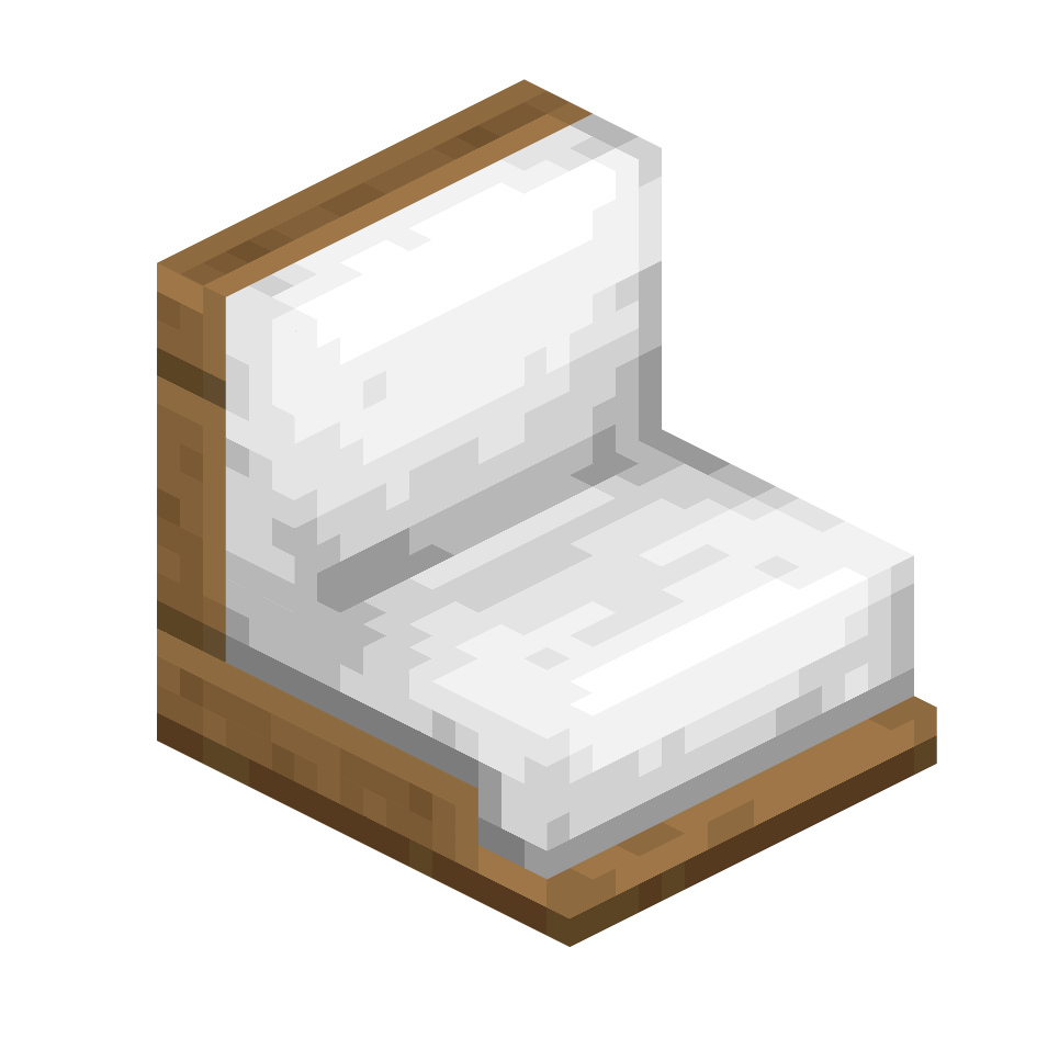 середина елового дивана, spruce_couch_middle — предмет ресурспака minecraft специально для сервера foxward