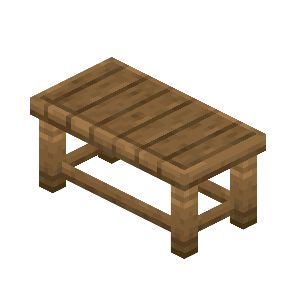 еловый стол, spruce_table — предмет ресурспака minecraft специально для сервера foxward
