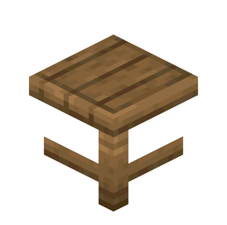 угол елового стола, spruce_table_corner — предмет ресурспака minecraft специально для сервера foxward